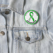 Scoliosis Awareness Advocate Ribbon White Button (In situ)
