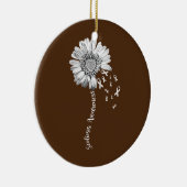 Scoliosis Awareness  Flower Support Keramisch Ornament (Rechts)