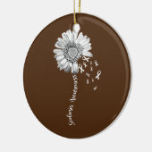 Scoliosis Awareness  Flower Support Keramisch Ornament (Links)
