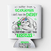 Scoliosis Awareness Month Ribbon Giften Blikjeskoeler (Achterkant)