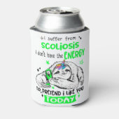 Scoliosis Awareness Month Ribbon Giften Blikjeskoeler (Blikje Achterkant)