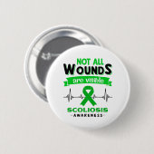 Scoliosis Awareness Month Ribbon Gifts Ronde Button 5,7 Cm (Voorkant /achterkant)
