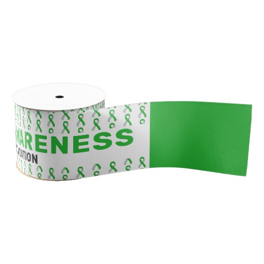 Scoliosis Awareness Patroon Ribbon Grosgrain Lint (Spoel)