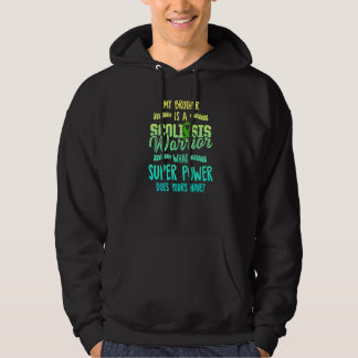 Scoliosis Awareness Scoliotic Warrior Survior 5 Hoodie