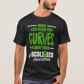 Scoliosis Awareness Scoliotic Warrior Survior 6 T-shirt