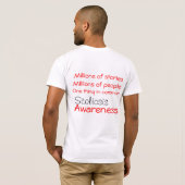 "Scoliosis Awareness" Unisex T-Shirt (Achterkant volledig)