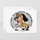 Scoliosis Dog Briefkaart (Voorkant / Achterkant)