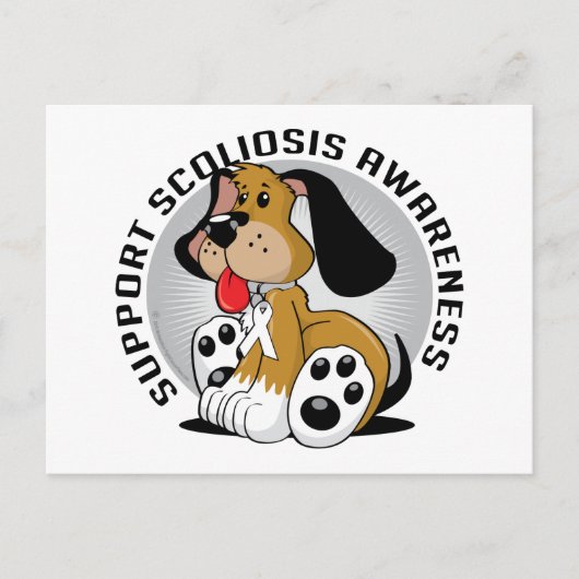 Scoliosis Dog Briefkaart (Voorkant)