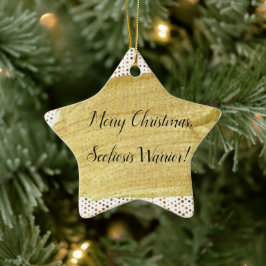 Scoliosis Warrior Kerstmis Keramisch Ornament