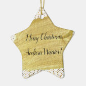 Scoliosis Warrior Kerstmis Keramisch Ornament (Links)