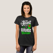 Scoliosis Warrior Survivor Support Awareness Recov T-shirt (Voorkant volledig)