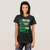 Scoliotic Warrior Survivor Sister Quote Scoliose T-shirt (Voorkant volledig)