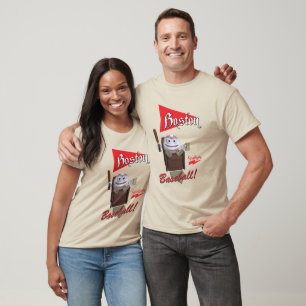 Scolletta "Boston Baseball!" Long Hoeve Raglan T-shirt