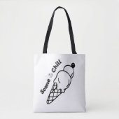 Scone & Chill – Speelse Summer Vibes Design Tote Bag (Voorkant)