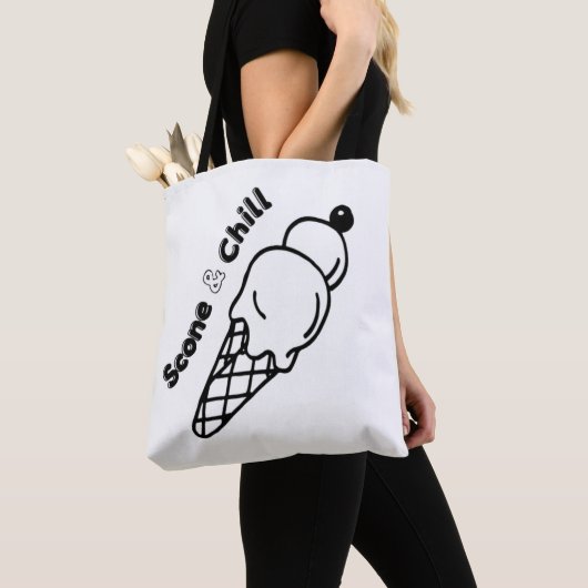Scone & Chill – Speelse Summer Vibes Design Tote Bag (Dichtbij)