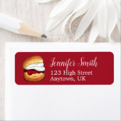 Scone Clotted Cream Jam Tea Shoppe Café Bakery Etiket (Insitu)