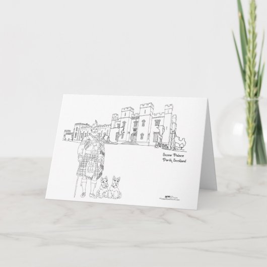 Scone Palace, Perth, Schotland Kaart (Voorkant)