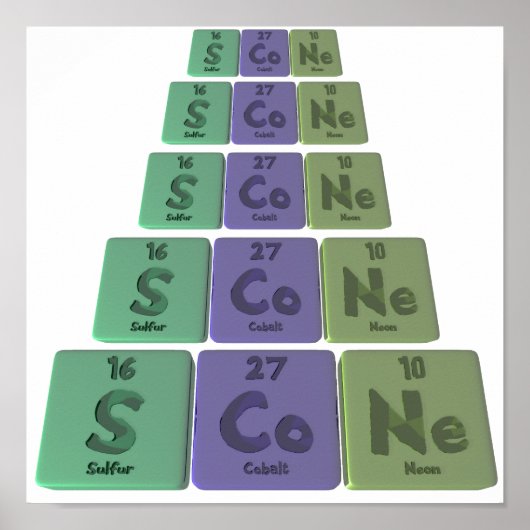 Scone-S-Co-Ne-zwavelkobalt-Neon.png Poster (Voorkant)