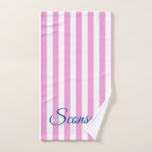 Sconset/Nantucket handdoek roze streep (Handdoek)