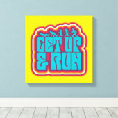 Scooby and the Gang "Get Up & Run" Graphic Canvas Afdruk (Insitu (Houten vloer))
