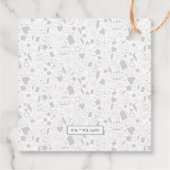 Scooby-Doo 1e verjaardag Bedankjes Labels (Achterkant)