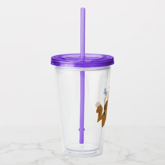 Scooby-Doo Admiring Flower Acryl Drinkbeker (Rechts)