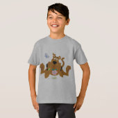 Scooby-Doo Admiring Flower T-shirt (Voorkant volledig)