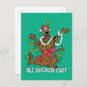 Scooby-Doo All Decked Out Feestdagenkaart (Voorkant / Achterkant)