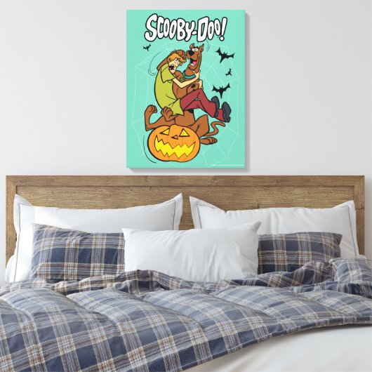 Scooby-Doo and Shaggy Halloween Fright Canvas Afdruk (Insitu (Slaapkamer))