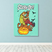 Scooby-Doo and Shaggy Halloween Fright Canvas Afdruk (Insitu (Houten vloer))