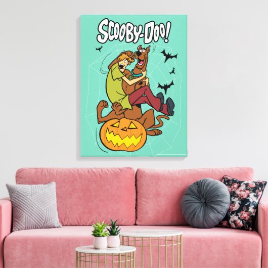 Scooby-Doo and Shaggy Halloween Fright Canvas Afdruk (Insitu (Woonkamer))