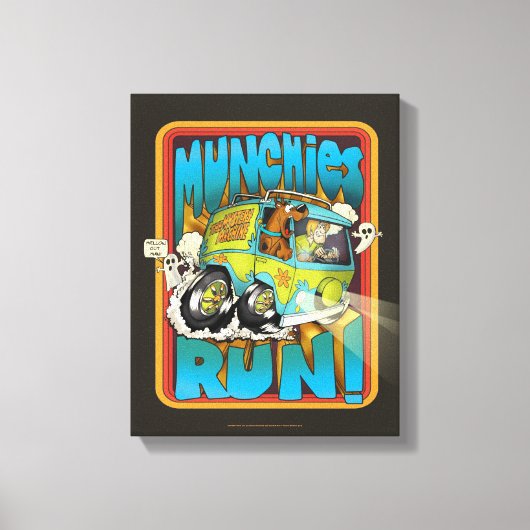 Scooby-Doo and Shaggy "Munchies Run!" Canvas Afdruk (Voorkant)