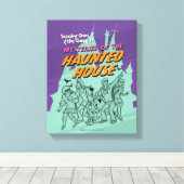 Scooby-Doo and the Gang "Haunted House" Canvas Afdruk (Insitu (Houten vloer))