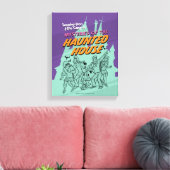 Scooby-Doo and the Gang "Haunted House" Canvas Afdruk (Insitu (Woonkamer))