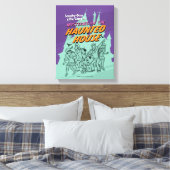 Scooby-Doo and the Gang "Haunted House" Canvas Afdruk (Insitu (Slaapkamer))
