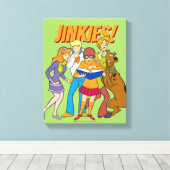 Scooby-Doo and the Gang Investigate Book Canvas Afdruk (Insitu (Houten vloer))