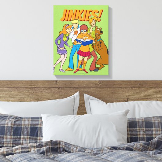 Scooby-Doo and the Gang Investigate Book Canvas Afdruk (Insitu (Slaapkamer))
