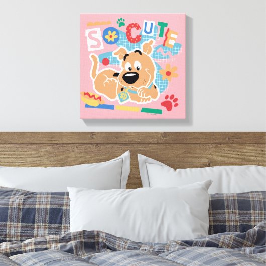 Scooby-Doo | Baby Scooby-Doo So Cute Canvas Afdruk (Insitu (Slaapkamer))