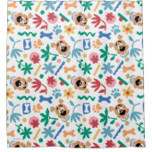 Scooby-Doo | Baby Scooby-Doo So Cute Pattern Douchegordijn (Voorkant)