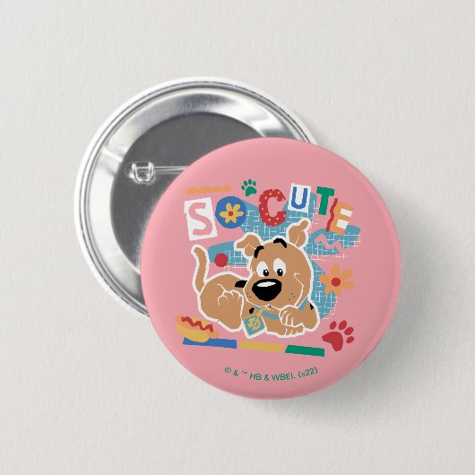 Scooby-Doo | Baby Scooby-Doo So Cute Ronde Button 5,7 Cm (Voorkant /achterkant)