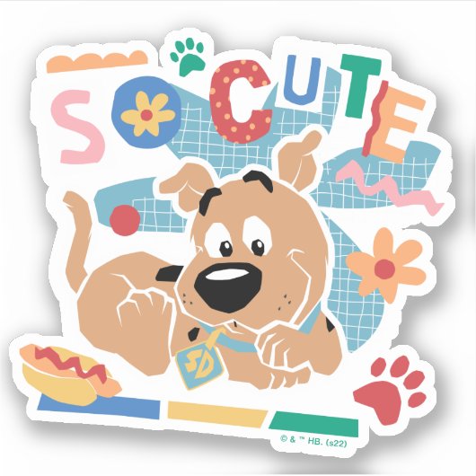 Scooby-Doo | Baby Scooby-Doo So Cute Sticker (Voorkant)