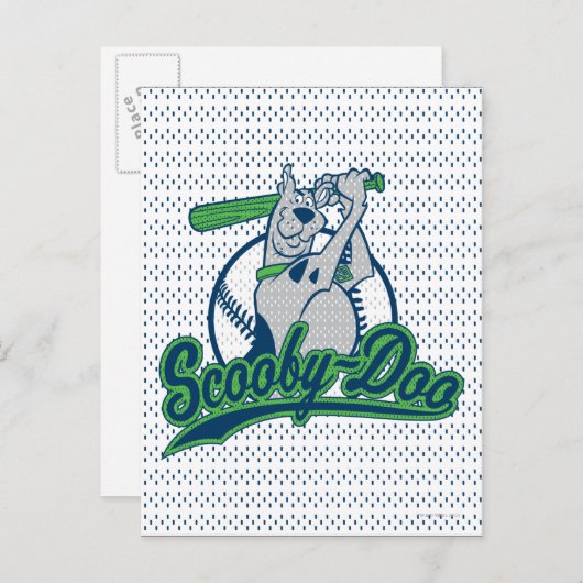 Scooby-Doo Baseball Logo Briefkaart (Voorkant / Achterkant)