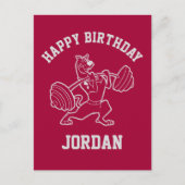 Scooby-Doo "Beachside Gymnasium" Gewichtsopheffing Briefkaart (Voorkant)