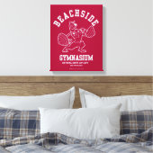 Scooby-Doo "Beachside Gymnasium" Gewichtsopheffing Canvas Afdruk (Insitu (Slaapkamer))