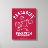 Scooby-Doo "Beachside Gymnasium" Gewichtsopheffing Canvas Afdruk (Voorkant)