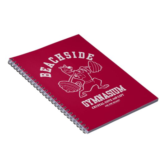 Scooby-Doo "Beachside Gymnasium" Gewichtsopheffing Notitieboek (Rechterzijde)