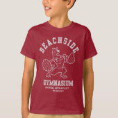 Scooby-Doo "Beachside Gymnasium" Gewichtsopheffing T-shirt (Voorkant)