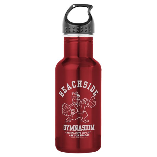 Scooby-Doo "Beachside Gymnasium" Weightlifting Waterfles (Voorkant)