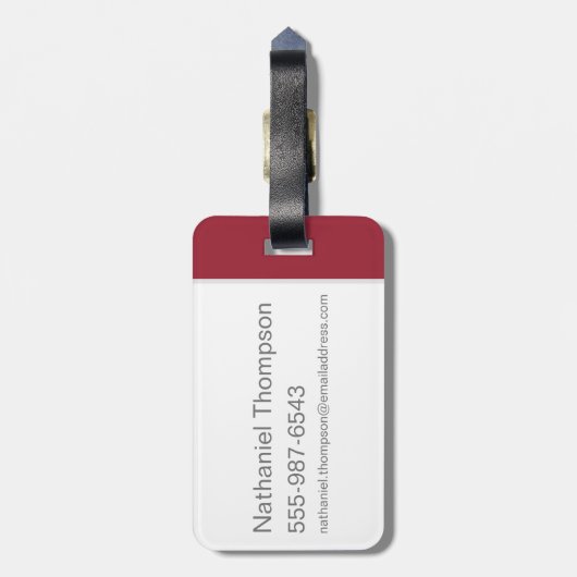 Scooby-Doo Bowling Bagagelabel (Achterkant verticaal)