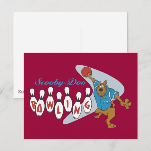 Scooby-Doo Bowling Briefkaart (Voorkant / Achterkant)